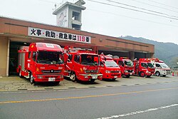 豊田市足助消防署の庁舎建物