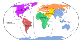 統合軍の地域管轄地図
