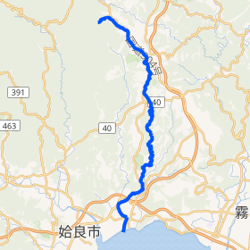 流域の詳細を示す地図
