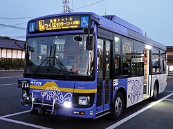 つくバス北部シャトル車両（2018年10月）
