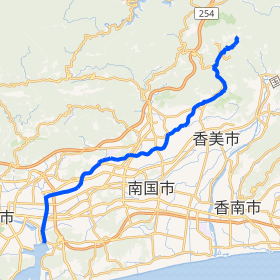 国分川周辺の地理的特徴を示す地図