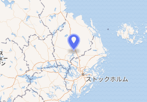 ウプサラ周辺の地図