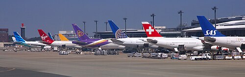 成田国際空港の国際線ターミナル