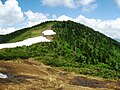 中門岳方面の稜線
