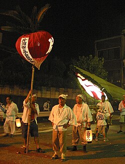 もやい船の印灯篭