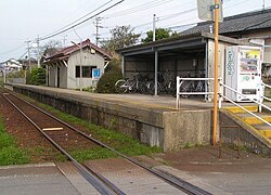 駅舎火災以前の大正駅全景