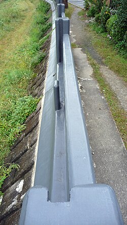 畳堤の差込口を上から見たところ