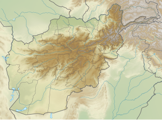 ヒンドゥークシュ山脈の位置(アフガニスタン内)