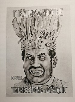 『アフリカの印象』アントワーヌ座上演時のポスター(1912年)