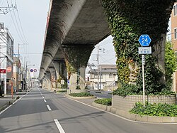 茨城県道24号土浦境線 土浦市千束町（2013年11月）