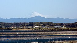 浜名湖と富士山