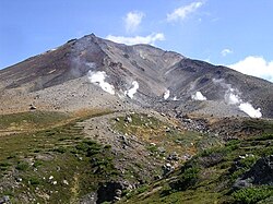 北海道・大雪山系旭岳の森林限界付近
