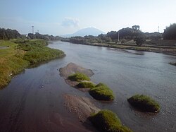 野口橋から南側の河口方面を望む景観