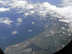 河北潟放水路の写真
