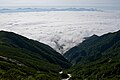中央アルプス・空木岳からの雲海。奥は南アルプス。