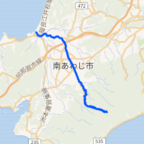 三原川流域の広域地図