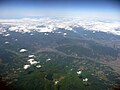 榛名山の火口湖榛名湖と中央火口丘榛名富士