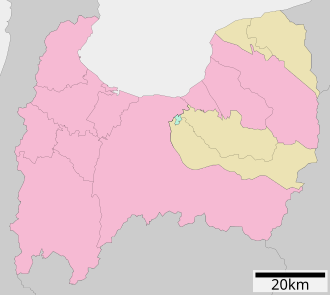 富山地方気象台の所在地図