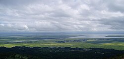 八郎潟調整池（寒風山展望台付近より撮影）