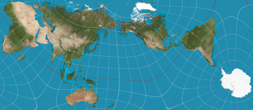 オーサグラフによる世界地図