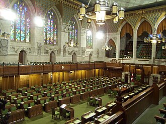 オタワのパーラメントヒルにある議事堂