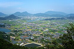 七宝山から見た三豊平野北部
