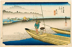『 東海道五十三次 』( 見附宿 )