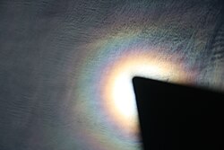 光冠が見える巻積雲