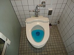 中水の通水試験の様子