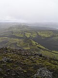 ラキ火山の火口と火口列