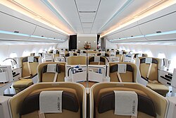 大型ワイドボディ機の駐機風景