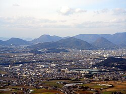 讃岐平野・琴平山と讃岐富士