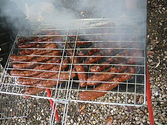 バーベキュー用の焼き網