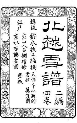 北越雪譜:江戸時代の雪国生活を記録した地誌随筆
