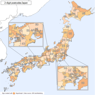 日本の郵便番号制度の歴史と番号体系