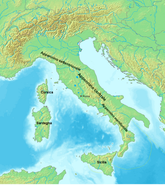 アペニン山脈:イタリア半島の脊梁
