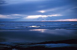 北極海の春の海氷の融解